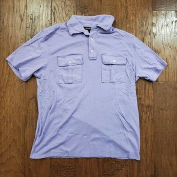 MICHAEL KORS - Double Pocket Polo shirt Purple L - Picture 2 of 6